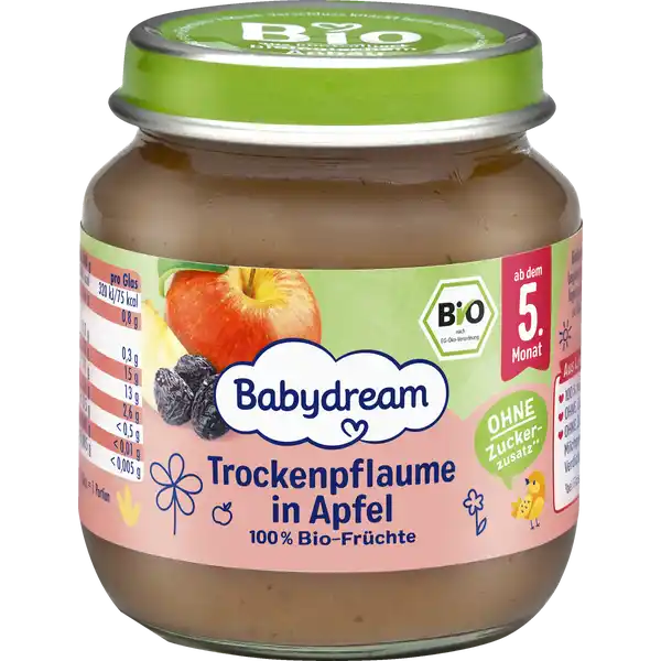Bio Trockenpflaume in Apfel