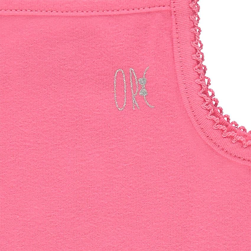 Lot de 3 bodies en jersey à fines bretelles - Fuchsia