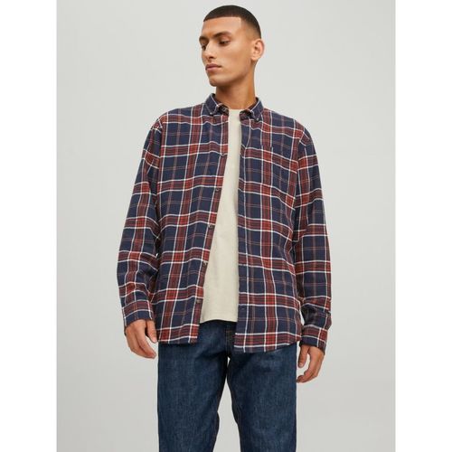 Jack & Jones - 12209098 CLASSIC CHECK-HAWAIIAN Azul