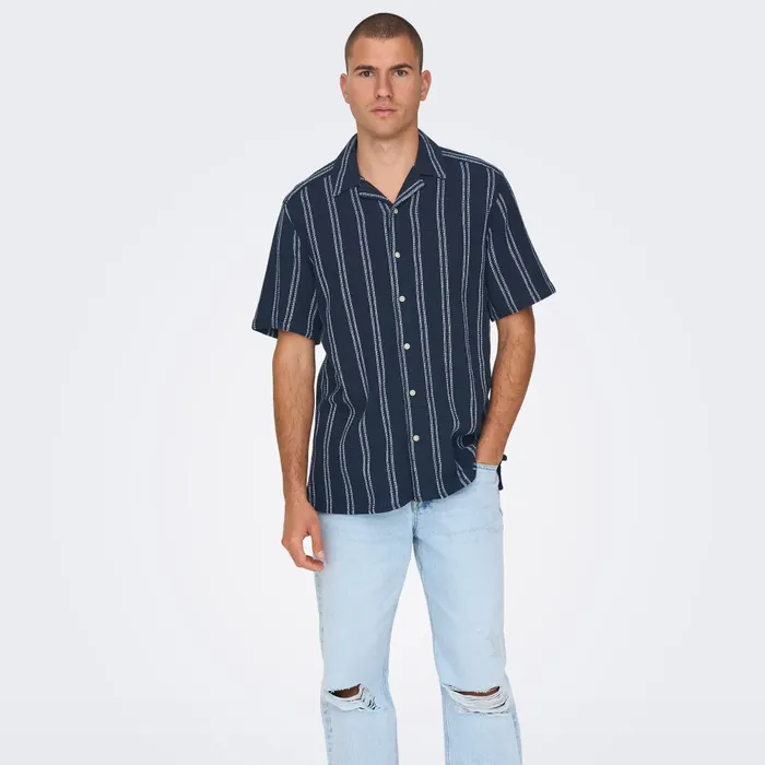 Only & Sons Trev Life Stripe Overhemd Heren