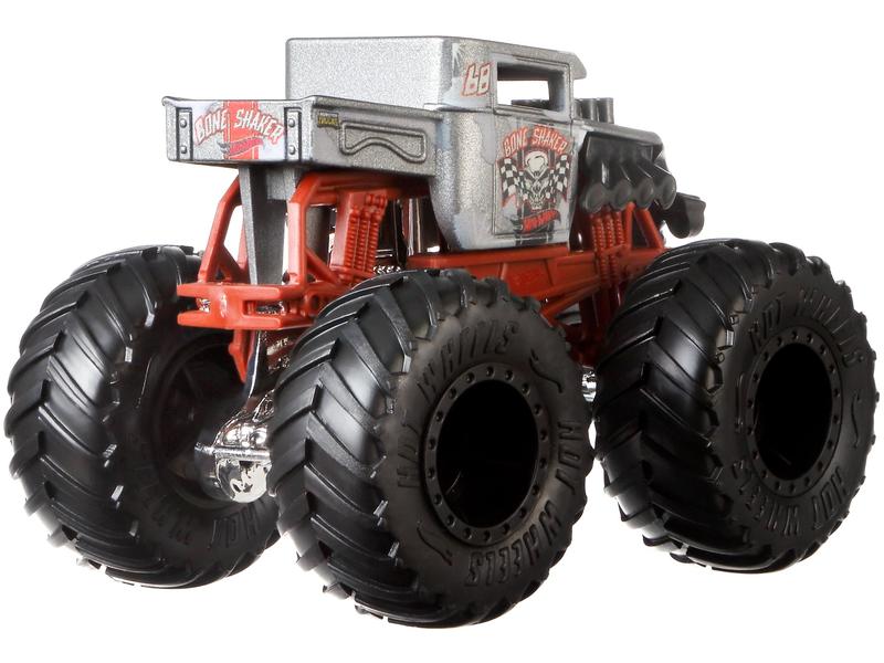 Hot Wheels Monster Trucks 1:64 Die-Cast 2er-Pack Spielzeug-Truck zum Sammeln mit grossen Rädern
