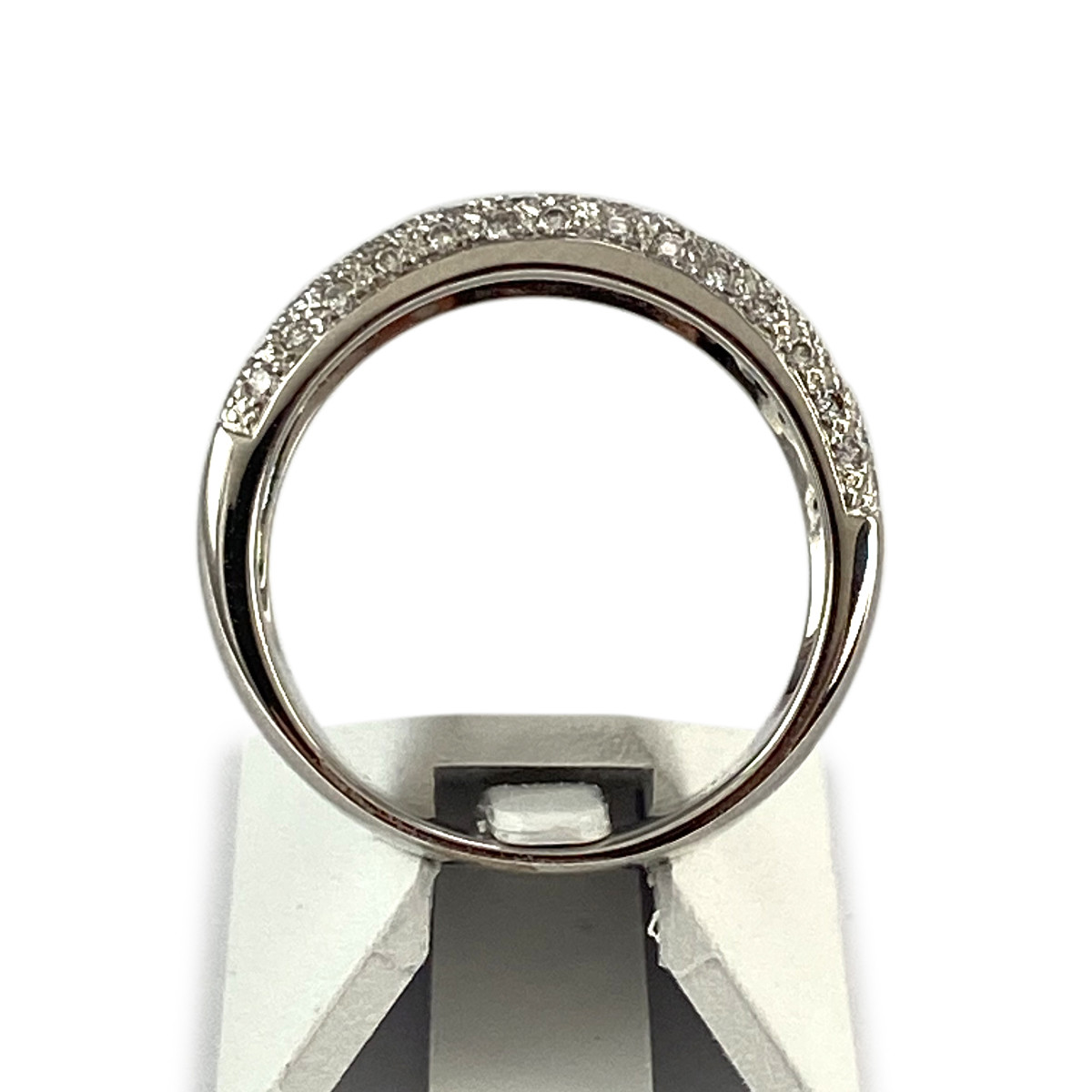 Bague d'occasion or 750 blanc diamants