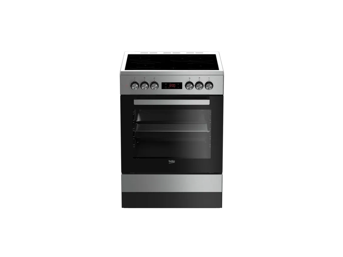 Beko FSM67320GXS - Komfur - fritstående - bredde: 60 cm - dybde: 60 cm - højde: 85 cm - Klasse A - rustfrit stål