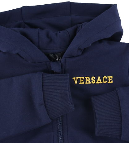 Versace Cardigan - Navy m. Gold