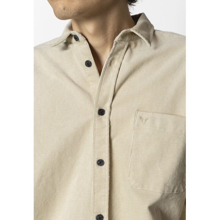 Fat Moose Chase corduroy shirt Ecru