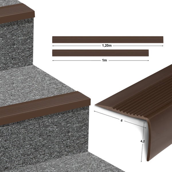 Traprandprofiel Seattle - Traprandprofiel Bruin 60 x 42 x 1200 mm