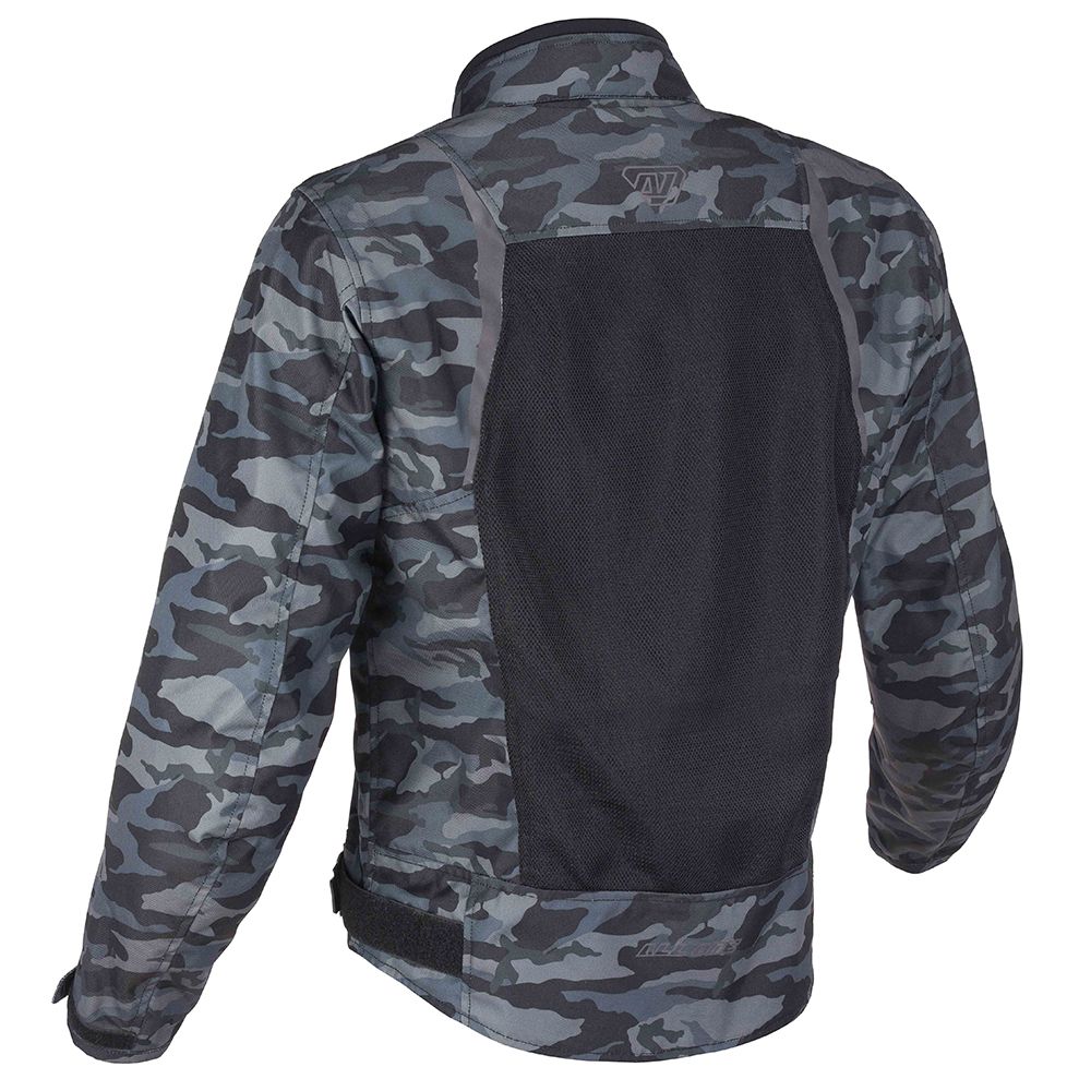 All One - Blouson Track Mesh Camo Camouflage Gris