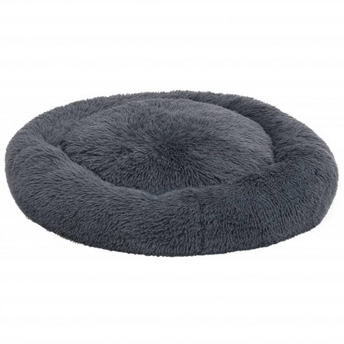 Almofada lavável para cães Vidaxl cinza escuro