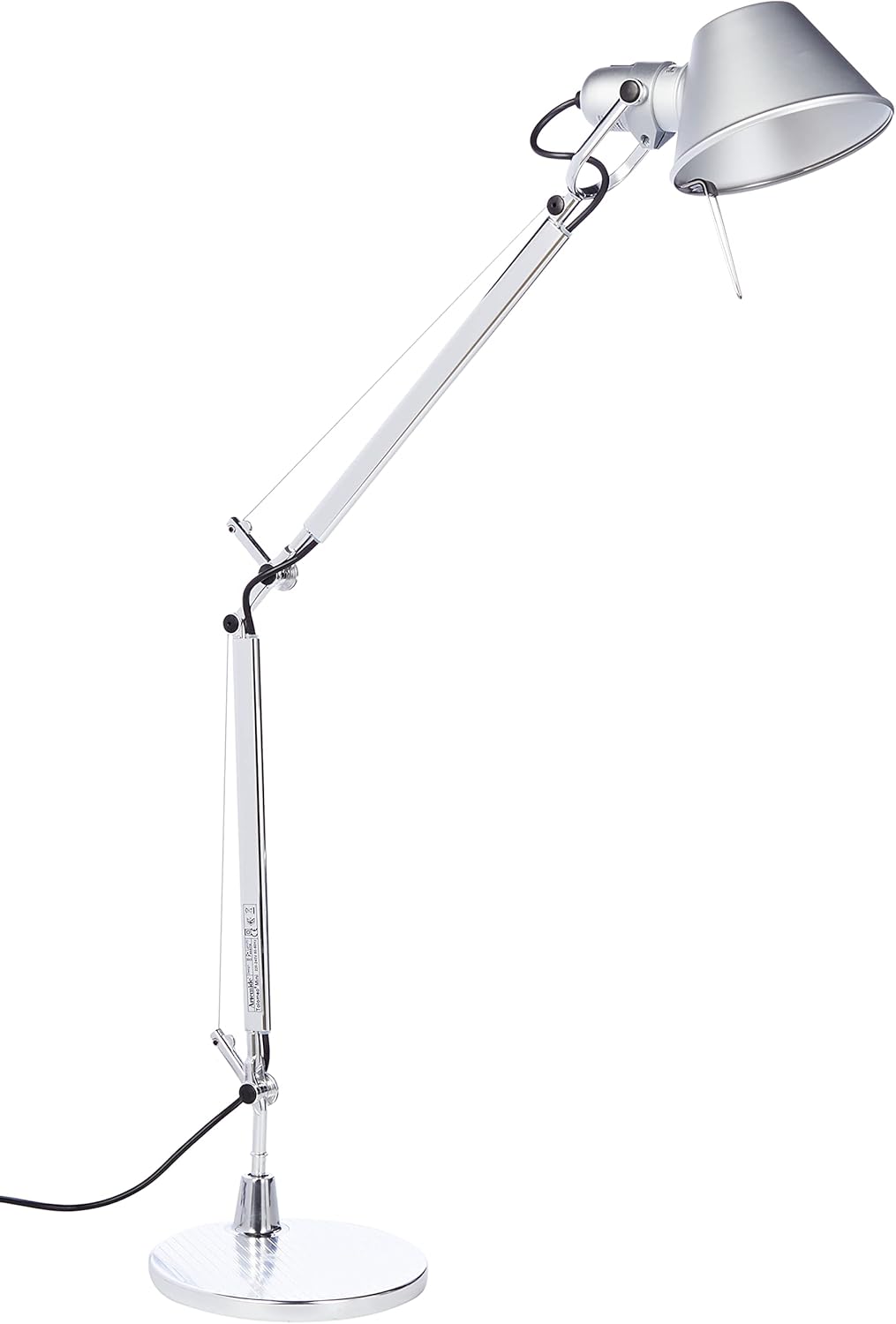 Artemide- Tolomeo Tavolo Mini Tischlampe. Hochwertige Tischleuchte aus Aluminium mit Tischfuß ø20cm. Made in Italy