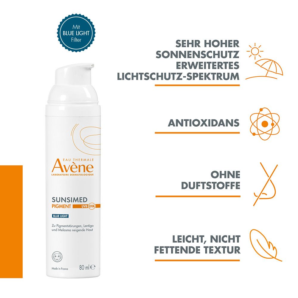 Eau Thermale Avène – Sunsimed PIGMENT: Vorbeugung von lichtbedingten Pigmentflecken und Hautalterung