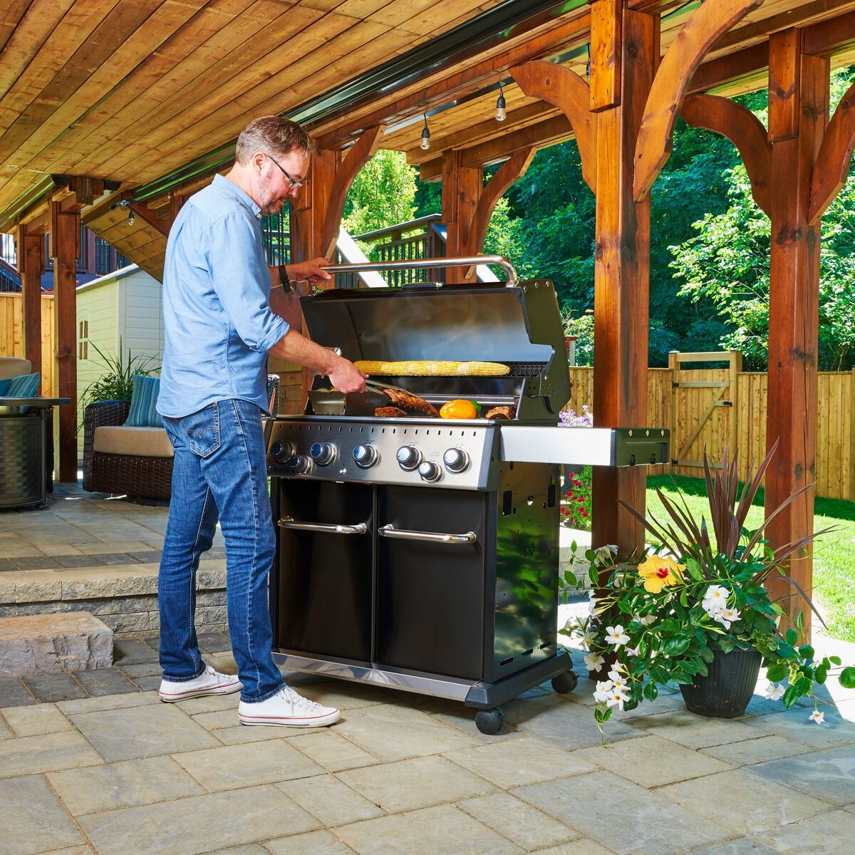 Baron 590 gassgrill inklusiv rotisserie
