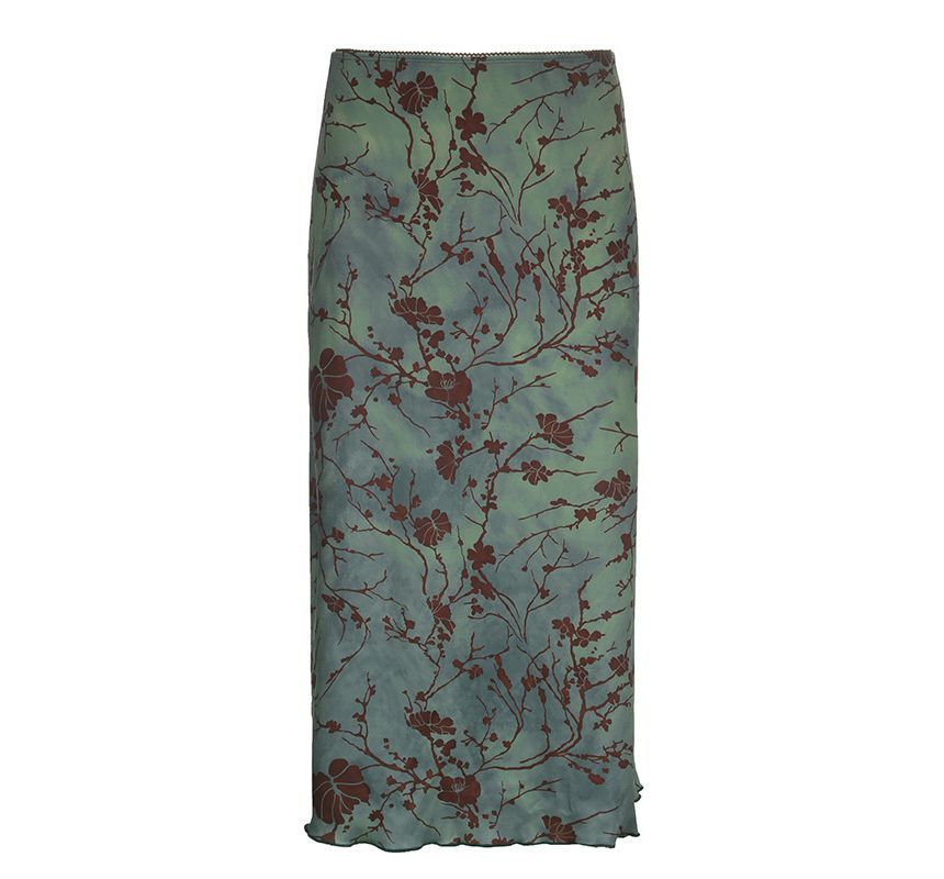 Sosana - Lage taille tie-dye midi-rok