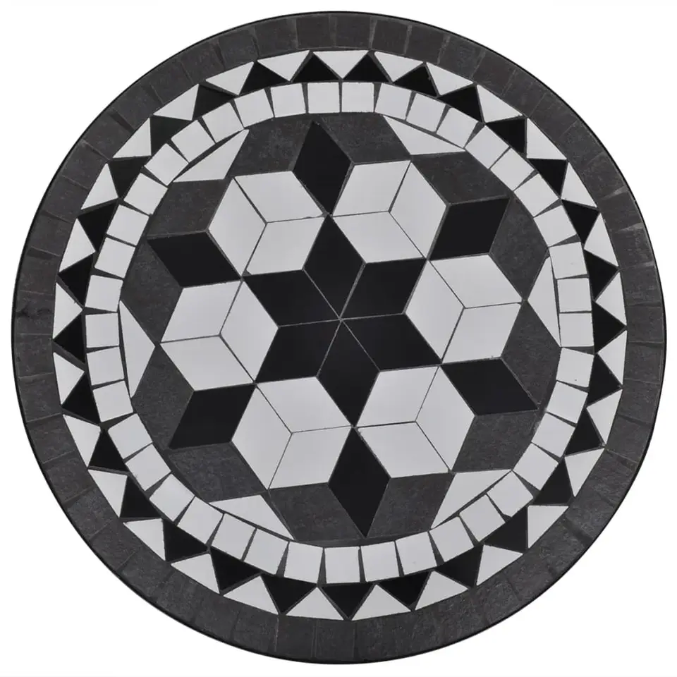 vidaXL - Tafel - Zwart - Keramiek - 60 x 70 cm