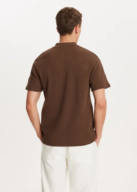 Gebreide polo bruin (BRN)