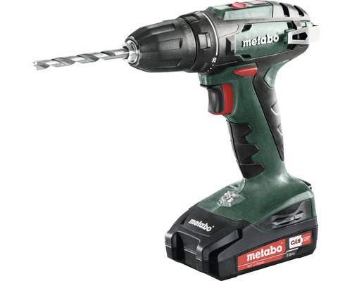 Metabo 18V BS 18 accuboormachine, inclusief 2 accu's (2,0 Ah) en lader