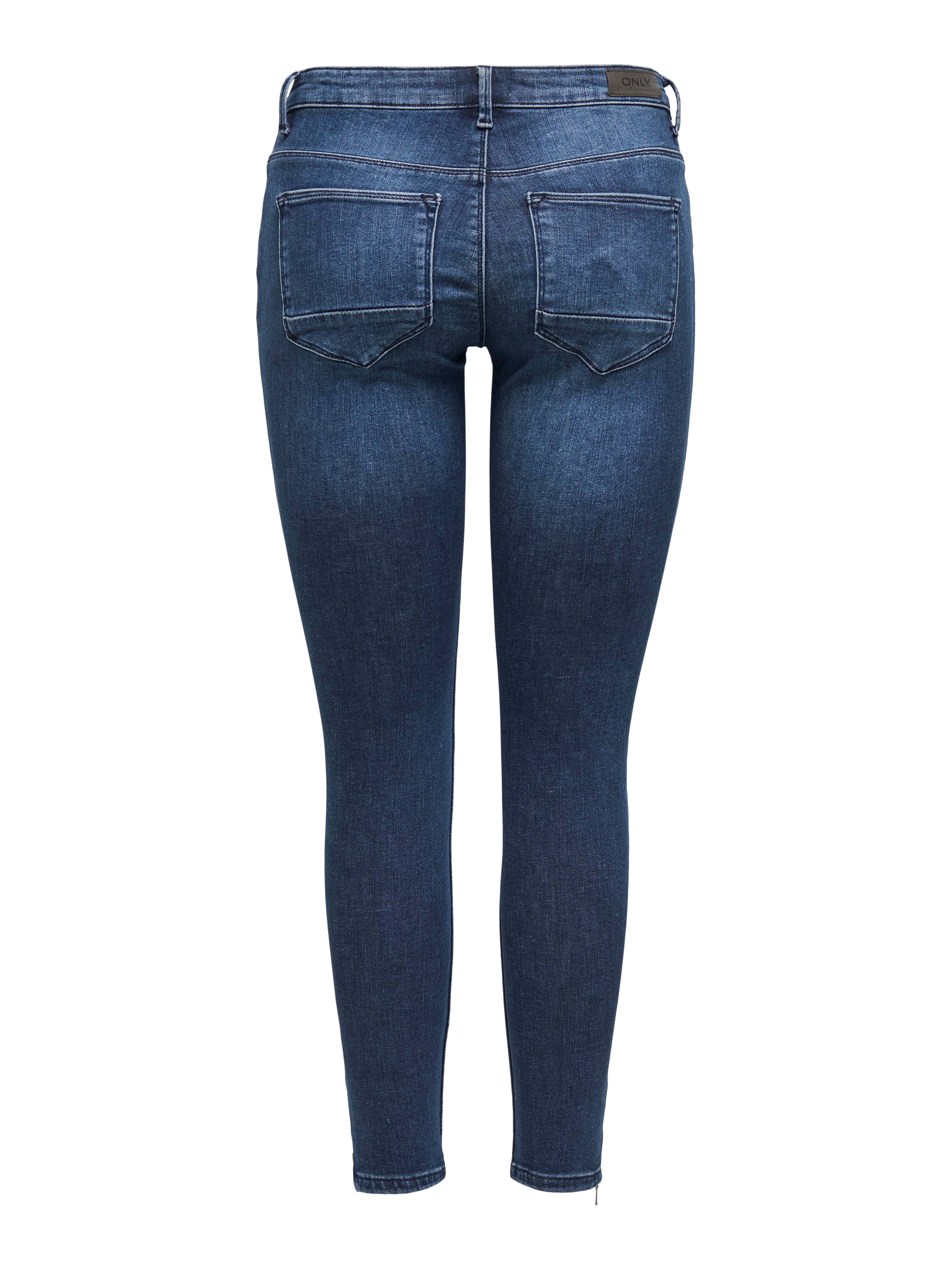 ONLKENDELL Mittlere Taille Skinny Fit Jeans Dark Blue Denim