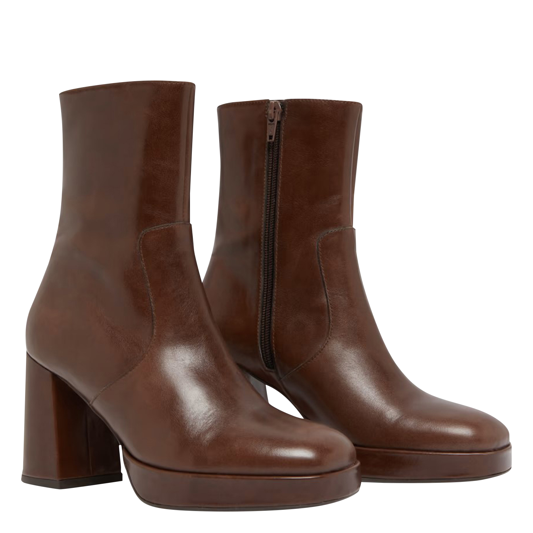 VESNA - Bottines en cuir | Marron
