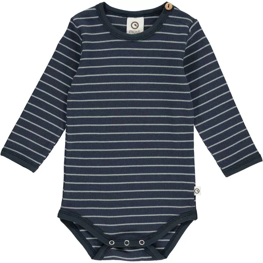 Müsli Langarmbody bluegreen