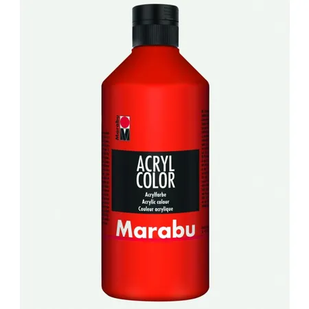 Marabu Acryl Color, Zinnoberrot 006, 500 ml