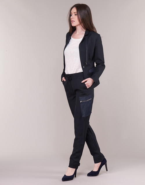 G-Star Raw - FELDSPAR HIGH STRAIGHT CARGO - Marine
