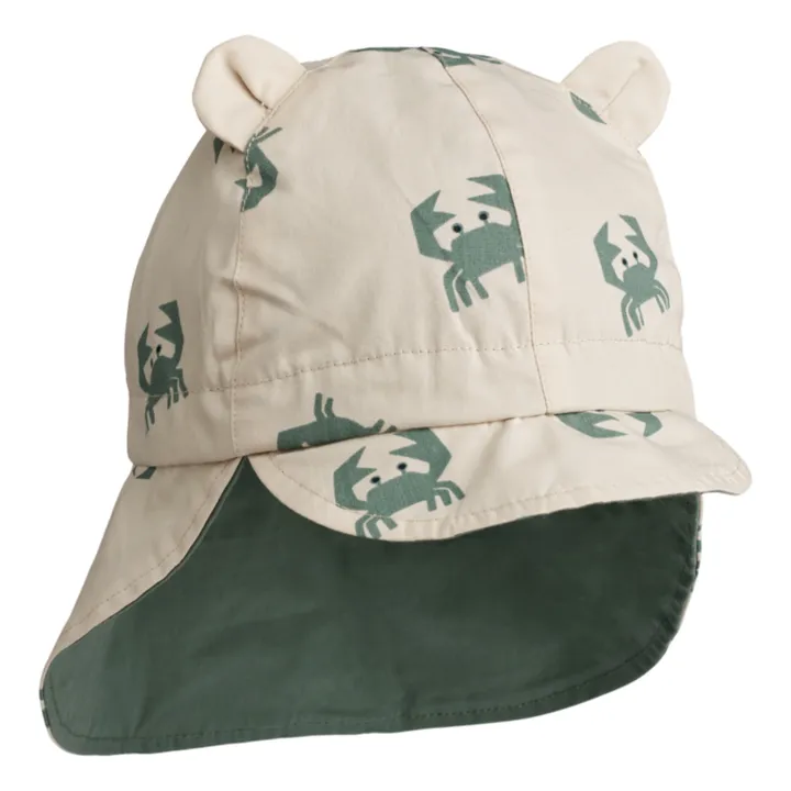 Liewood Chapeau Réversible Gorm Coton Bio Bébé | Sauge