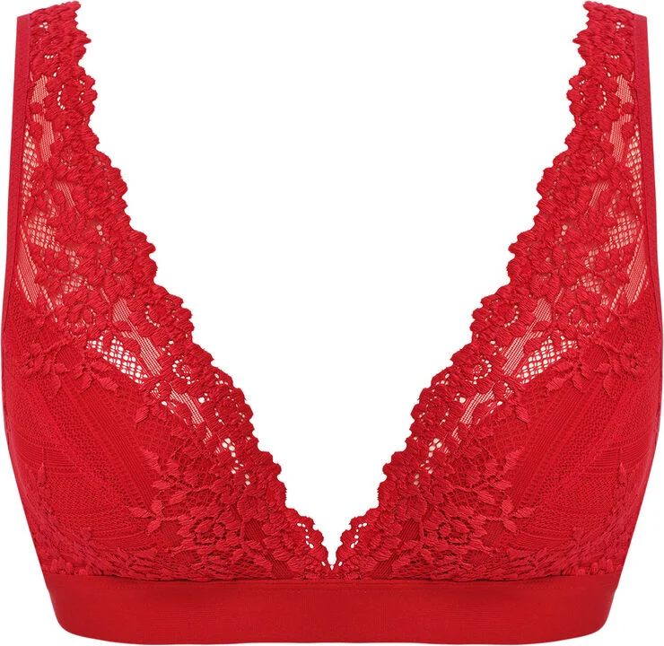 Wacoal EMBRACE LACE SOFT CUP BRA Equestrian red
