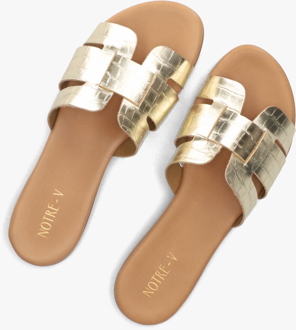 gouden notre-v slippers 179874