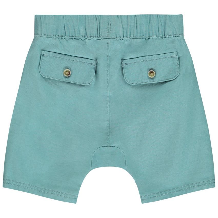 Bermuda en ripstop avec rabats boutonnés pour bébé garçon - Bleu moyen