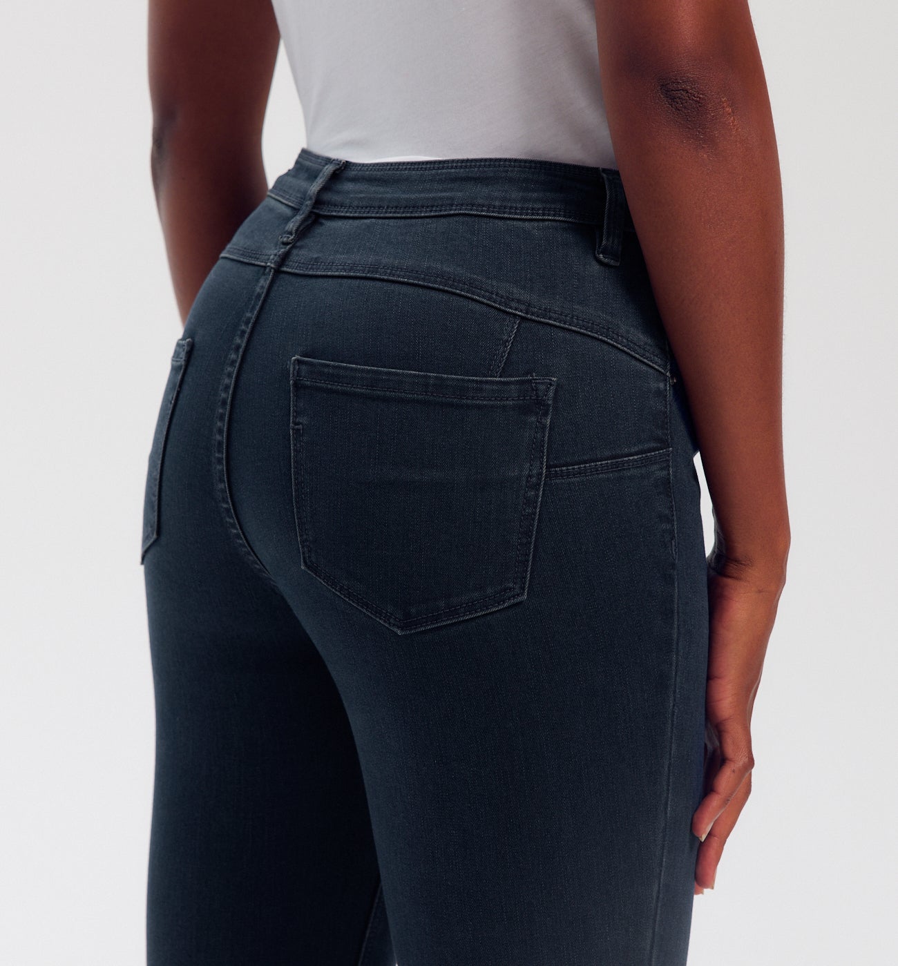 Jean skinny push up ERNEST - Jean blue black