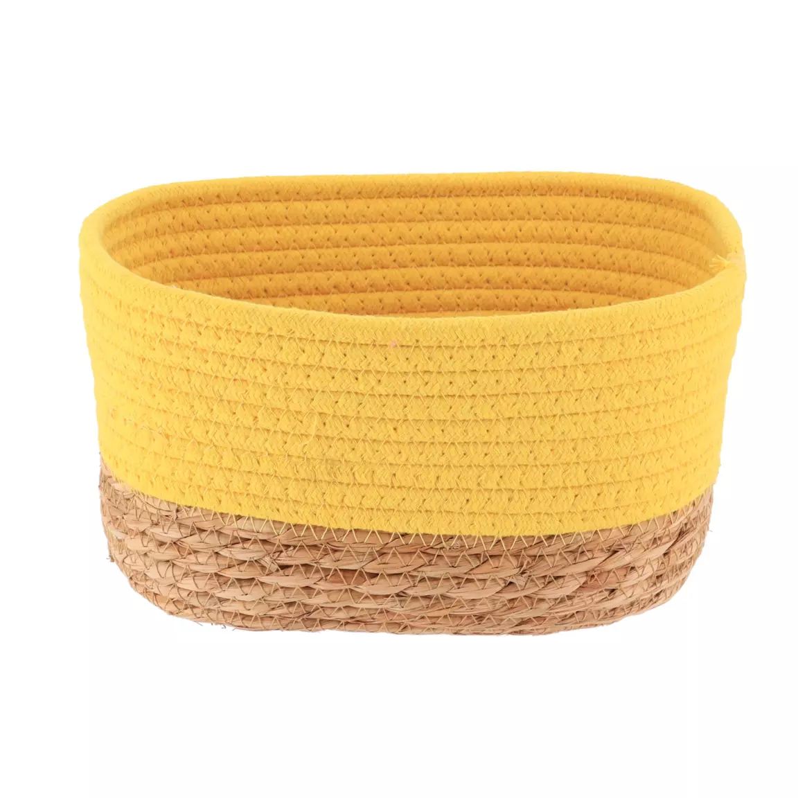 Lot de 3 paniers de rangement (H13 cm) Timeless Jaune moutarde