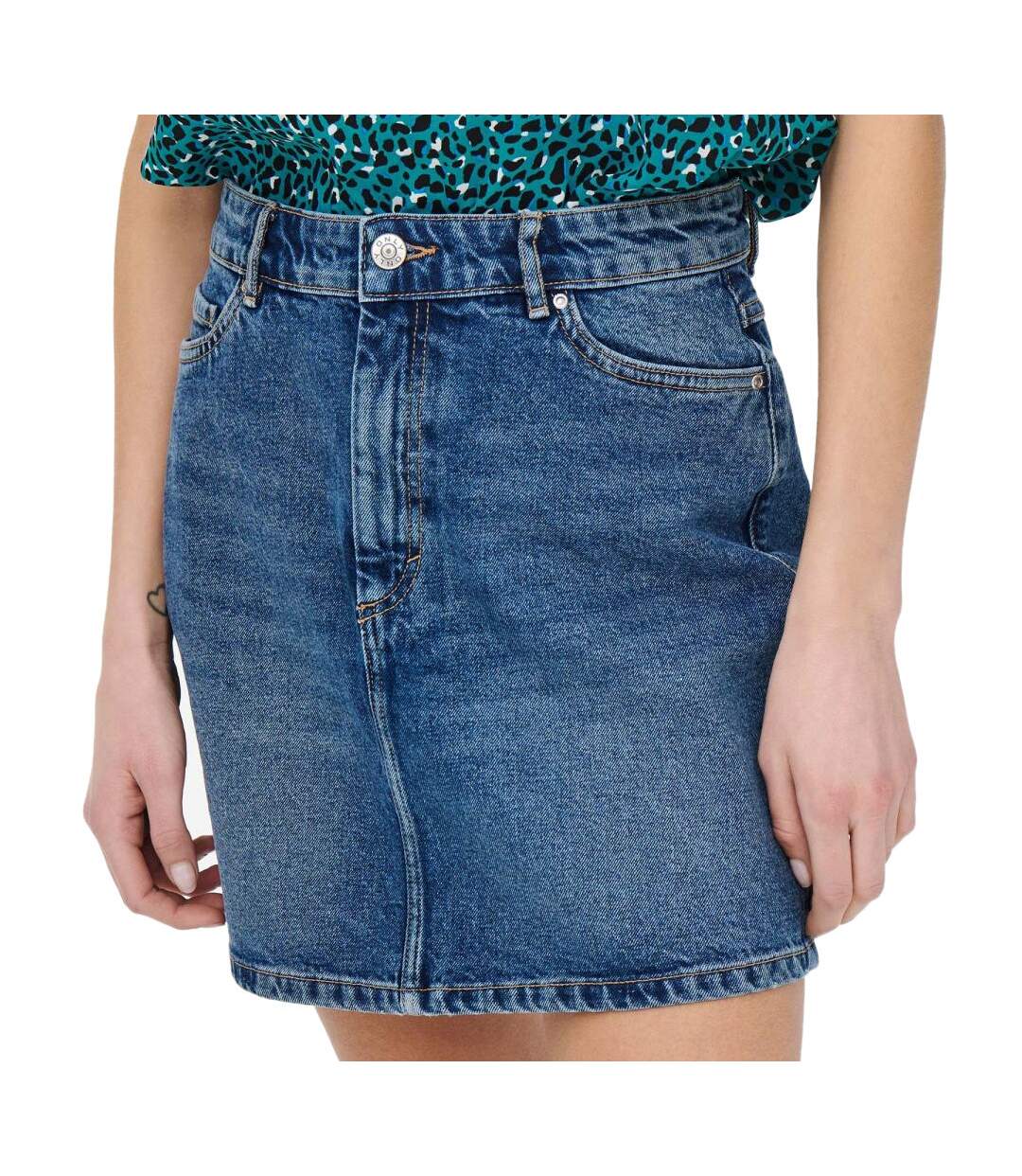 Jupe Bleu Femme Only Noel Life