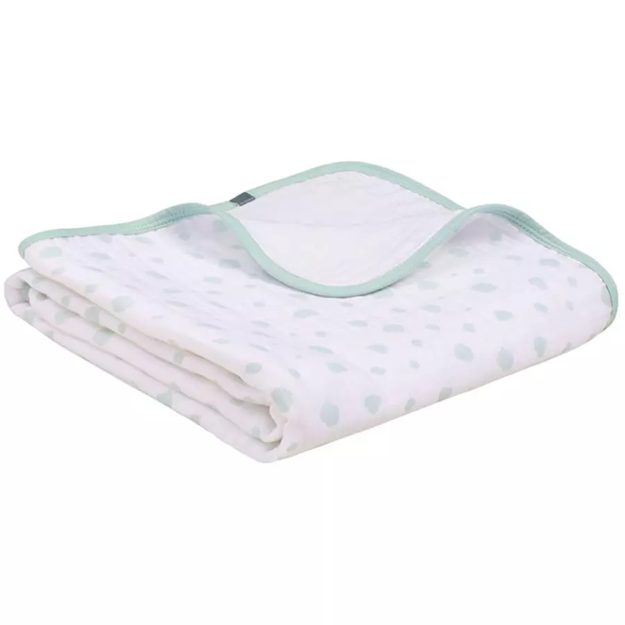emma & noah Kuscheldecke Punkte Mint 75 x 95 cm