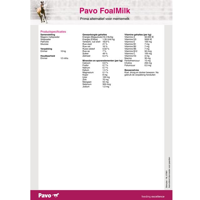 Pavo FoalMilk