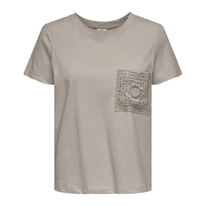 JDY Selma Crochet Pocket Shirt Dames