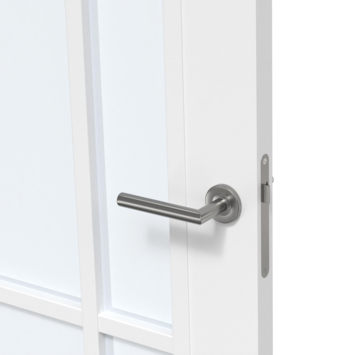 Arne & Bodil binnendeur ABD504 satijnglas - wit afgelakt - glaslat wit