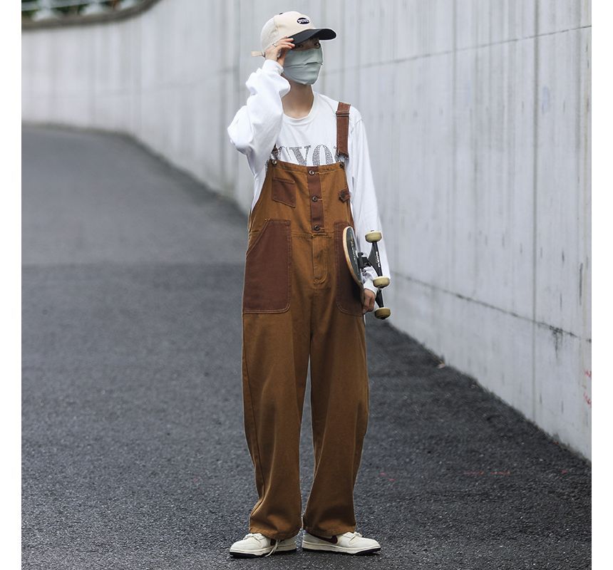 DuckleBeam - Tweekleurige rechte broek met trekkoord