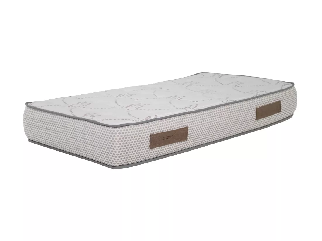 Matelas mousse Cosmos White - 90x190cm - accueil mémoire de forme 50kg/m3 et 12 zones - 28 cm