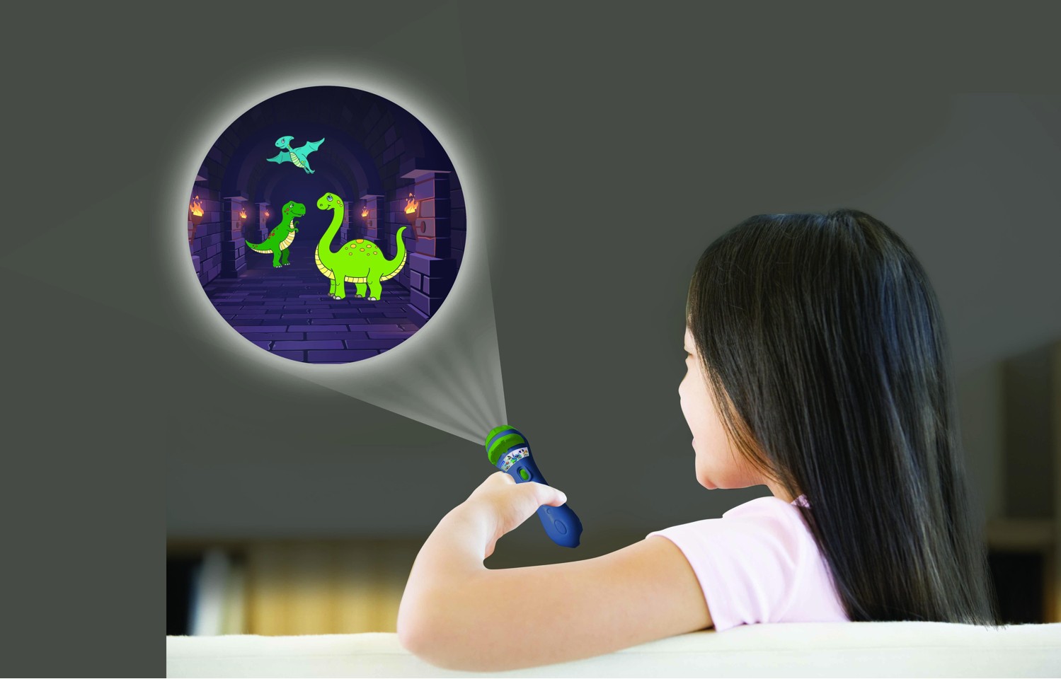 Lexibook - Projector and Torch for Dinosaur Stories - (LTC050DINO)