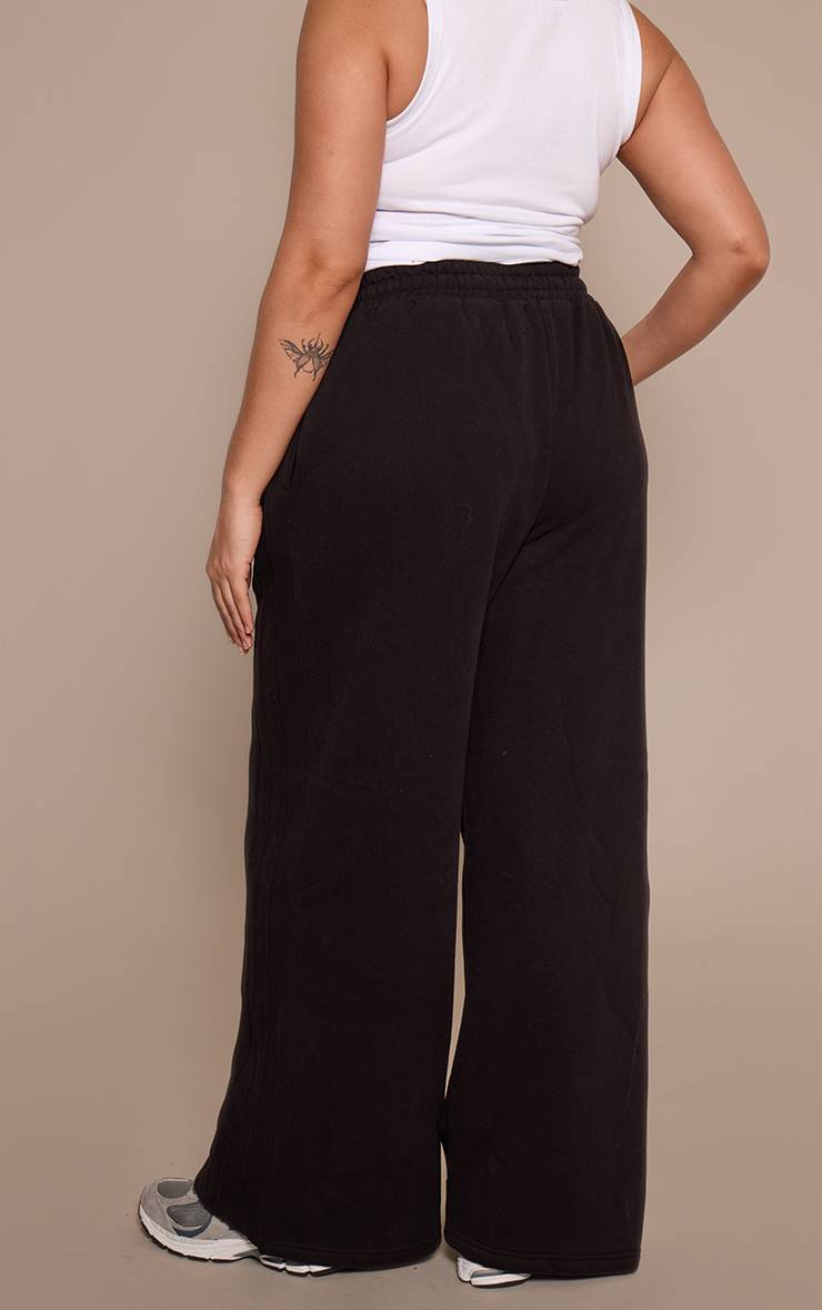 Noir Jogger Grande Taille Avec Détails De Coutures