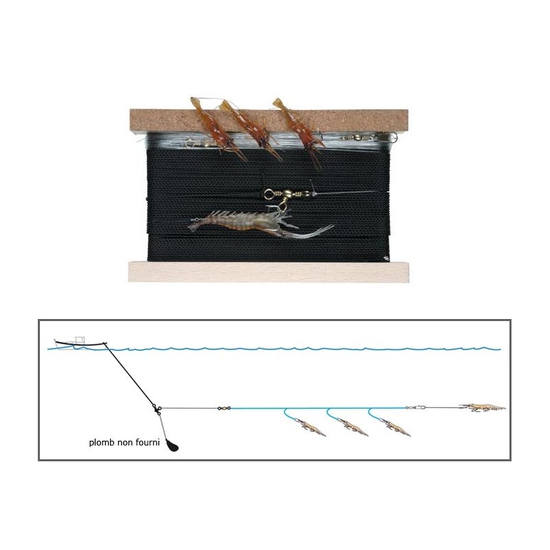 Ligne De Traine Flashmer Crevettes