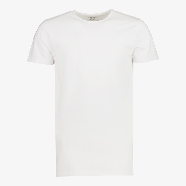 Unsigned heren T-shirt extra lang met ronde hals