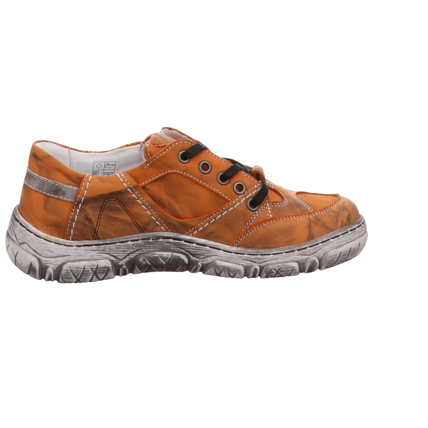 Krisbut Schnürhalbschuh gelb/orange