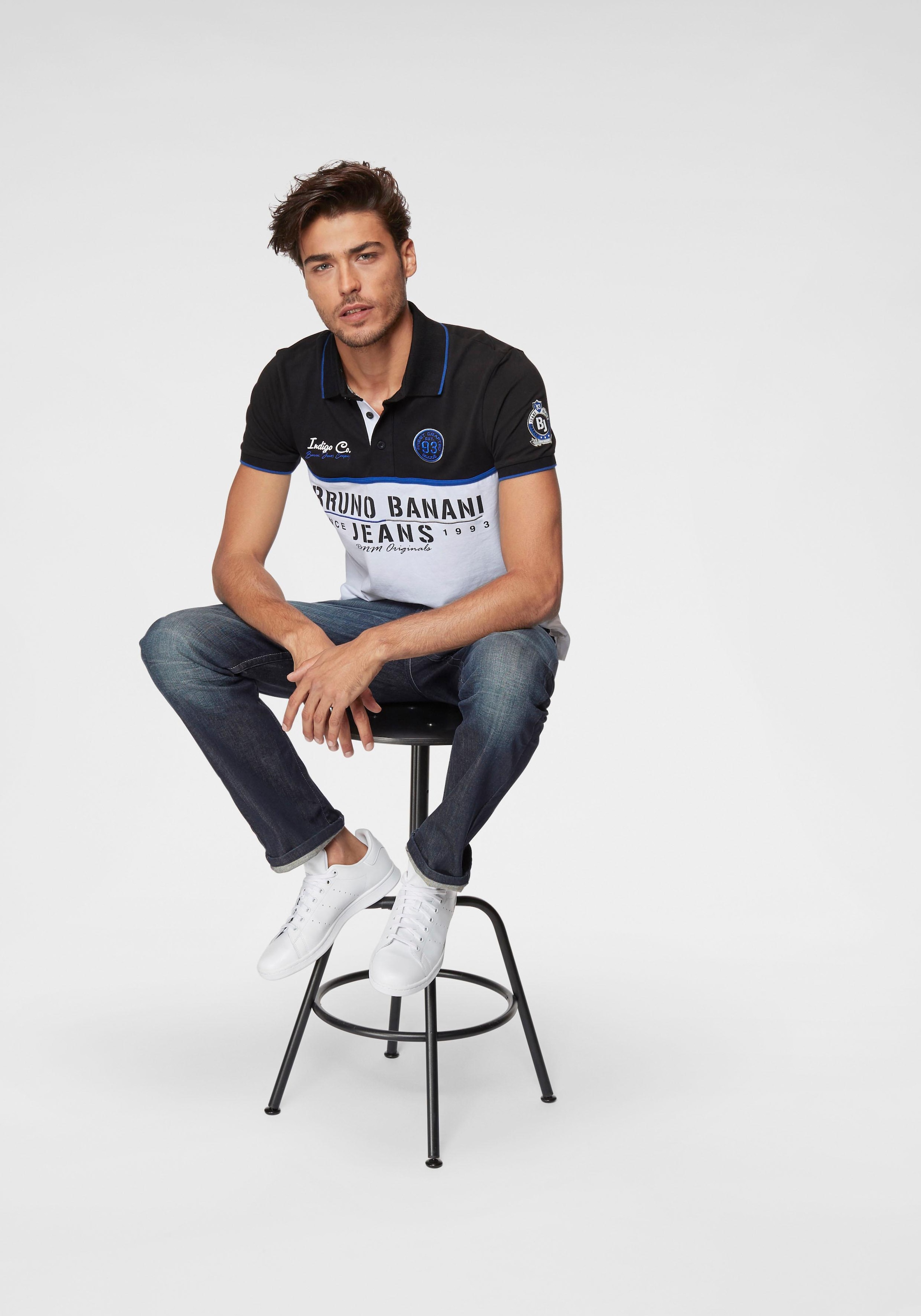 Bruno Banani Straight-Jeans »Dylan«, gerade Beinform,  Used-Waschung,  niedrige Leibhöhe