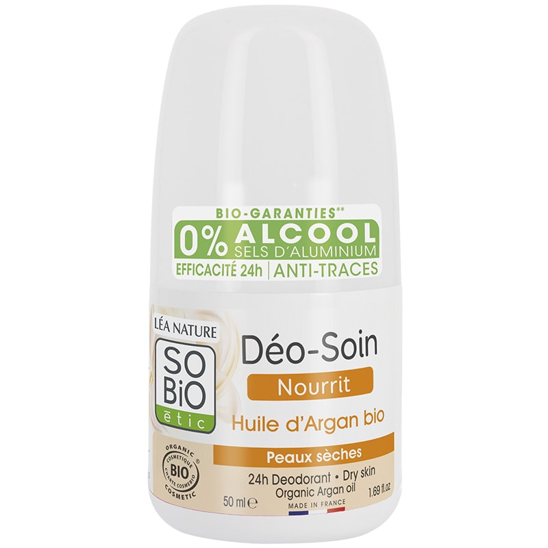 Déodorant roll-on nourrissant bio - Huile d'argan bio - 50 ml
