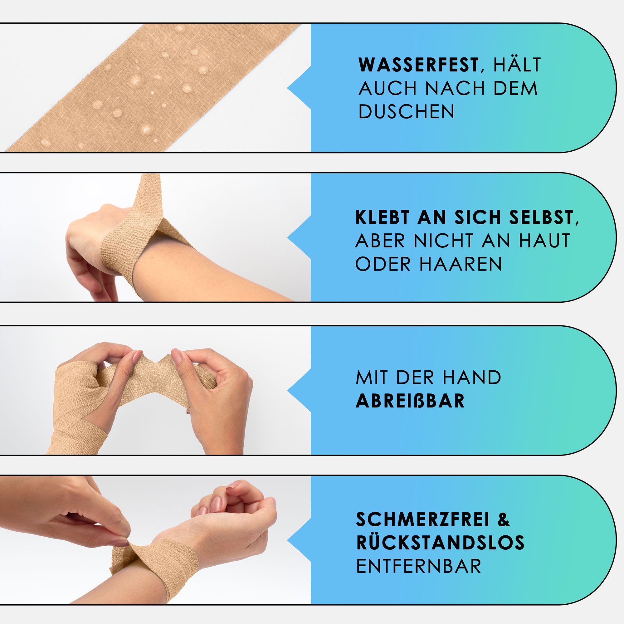 Health Press Selbstklebender Verband