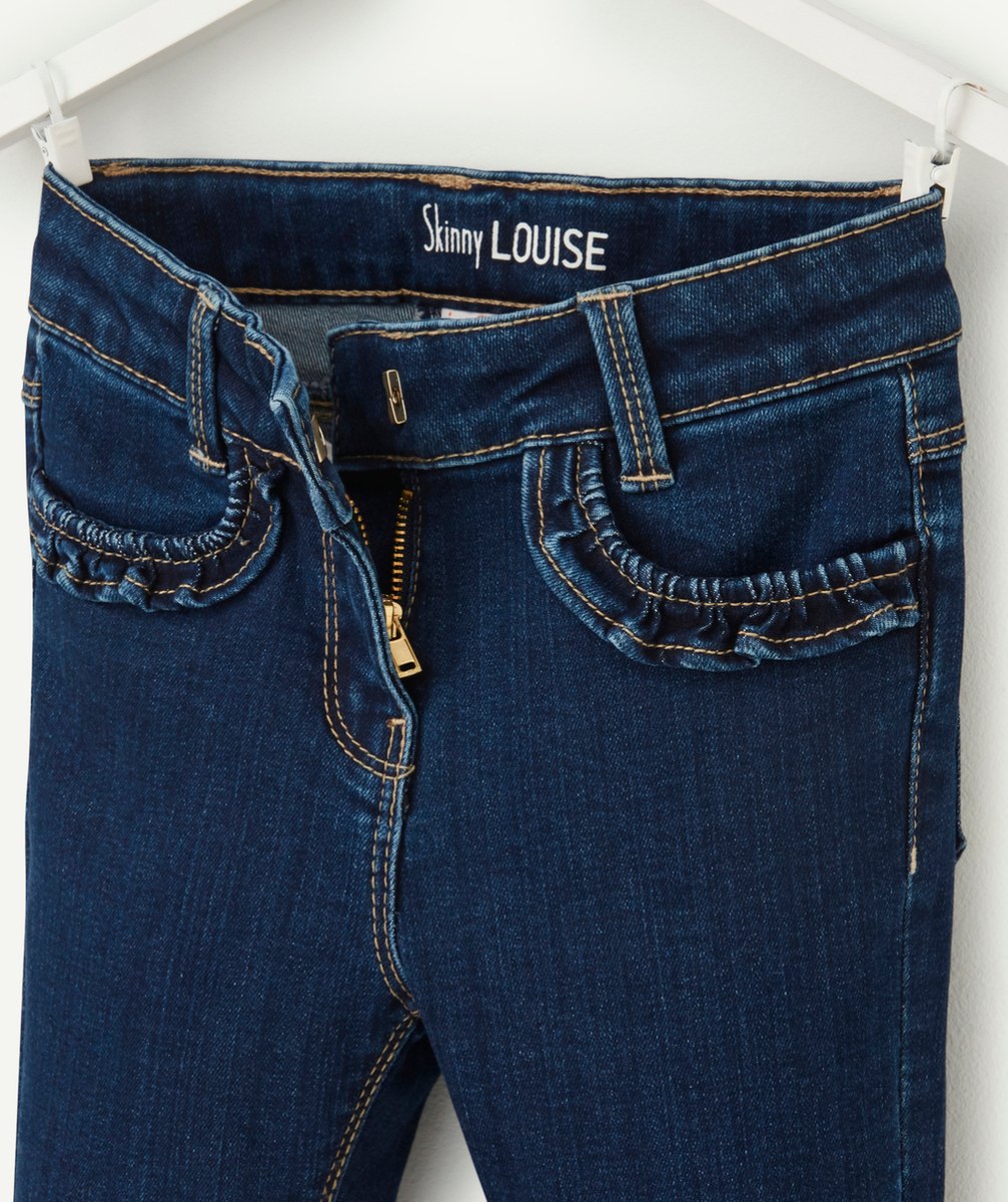 JEAN SKINNY FILLE EN DENIM BRUT ULTRA-RÉSISTANT ET LESS WATER