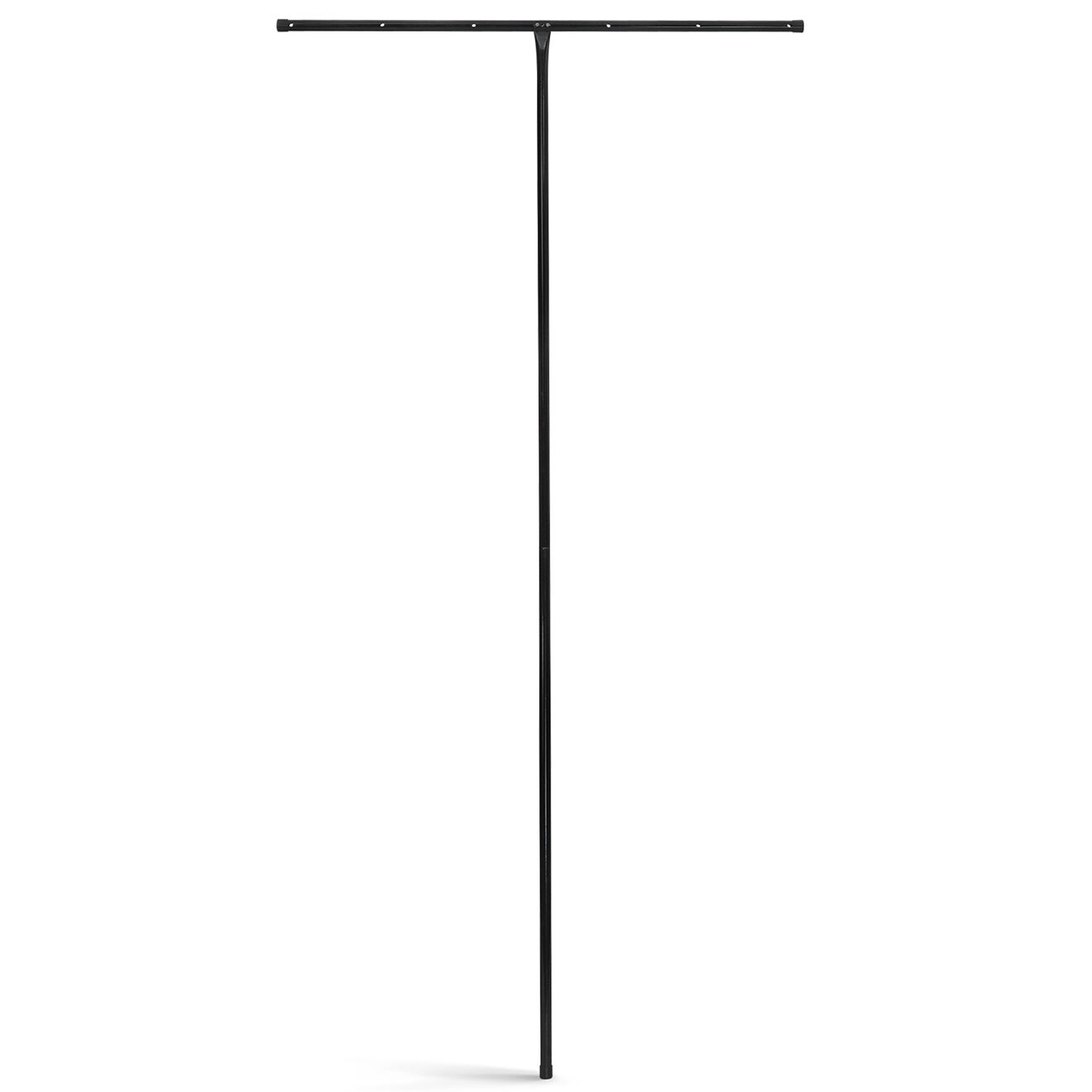 Inkazen Etendoir à linge extérieur filaire 100m d'étendage noir - 500x111x210 cm