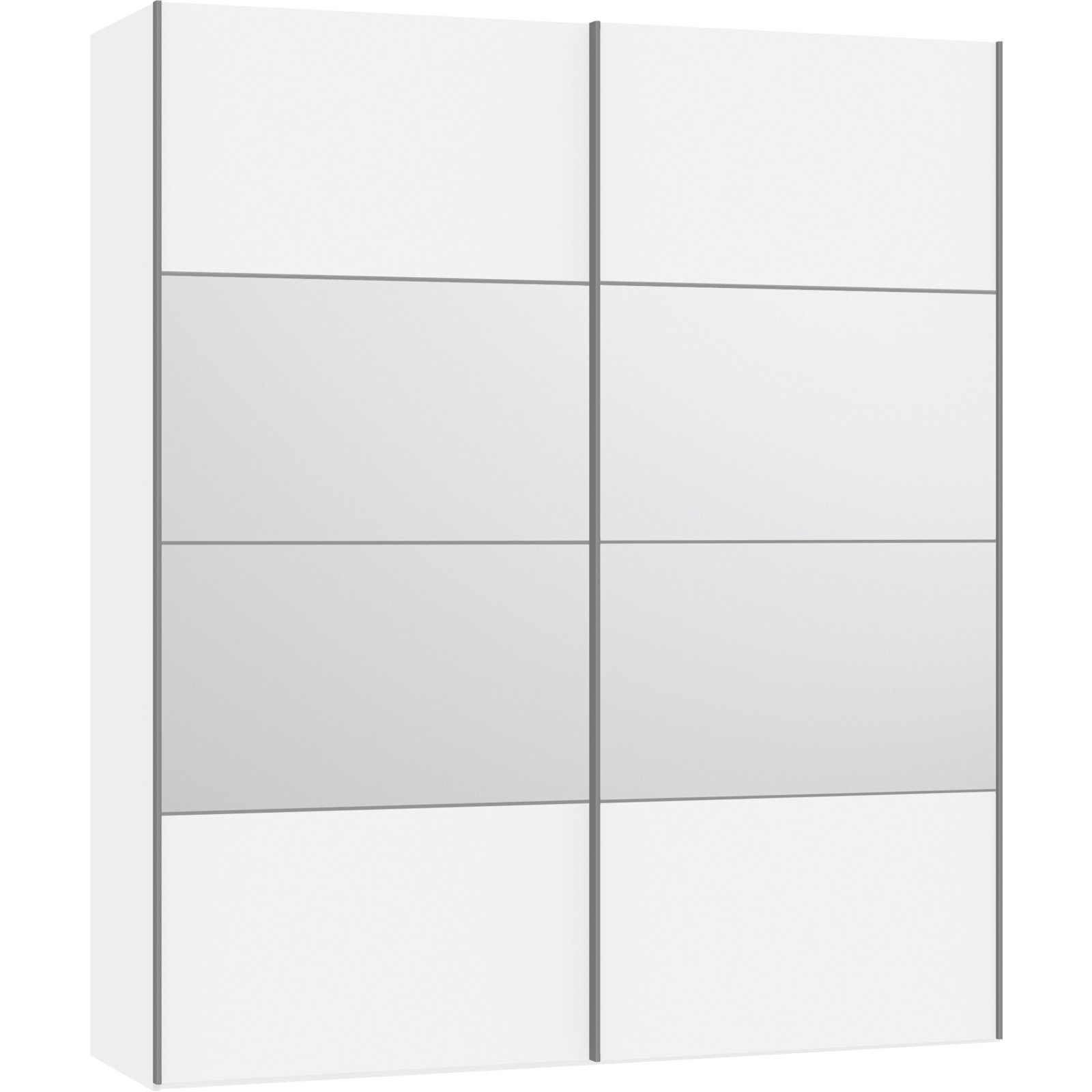 Schwebetürenschrank Schweizer 202.8 x 236 x 65 cm