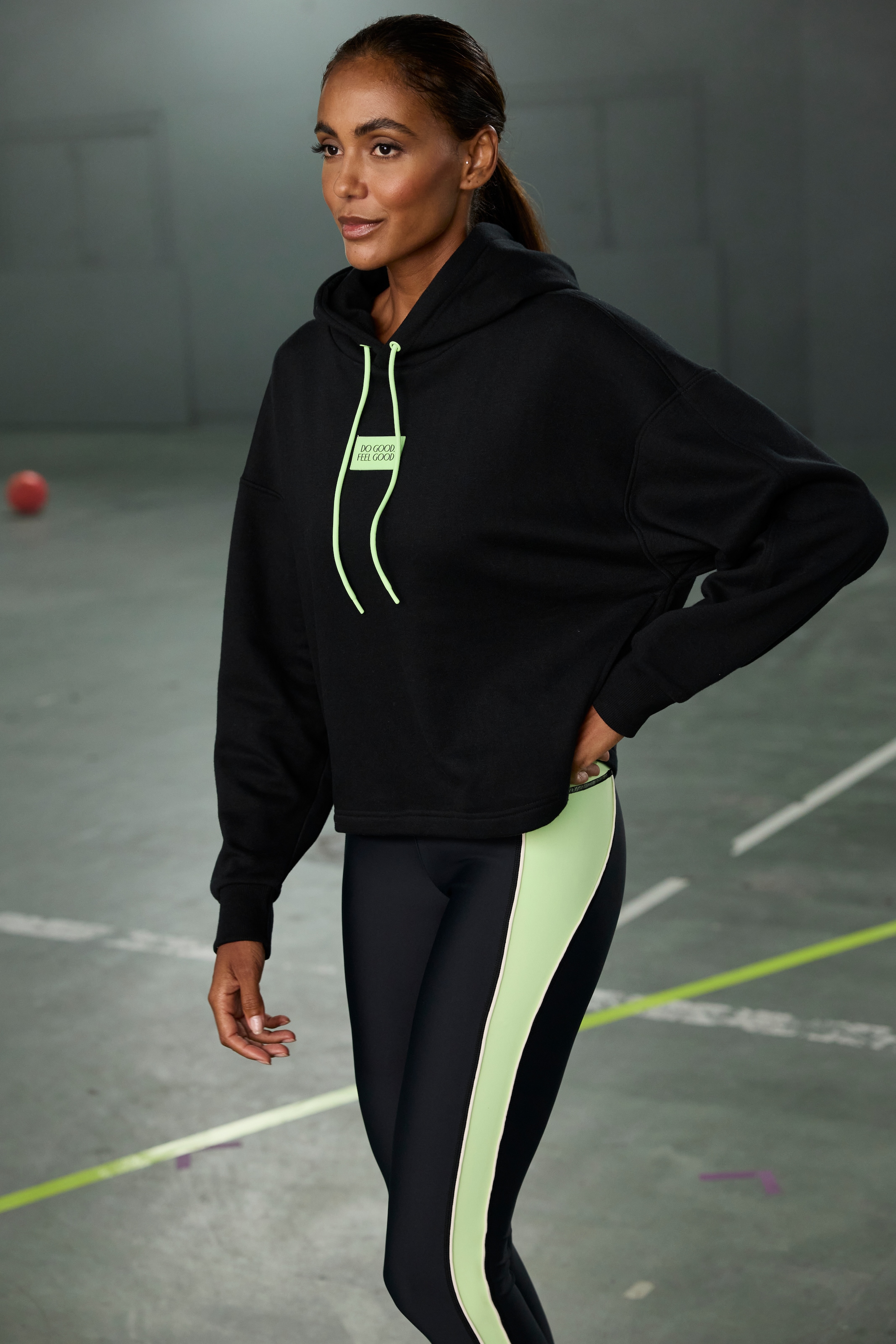 LASCANA ACTIVE Hoodie , Kapuzensweatshirt im Oversized-Look