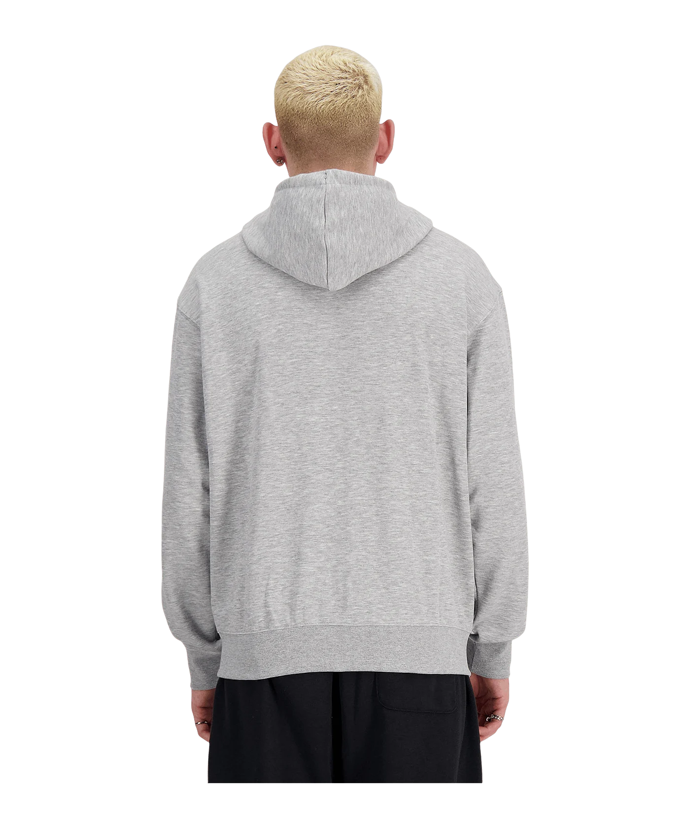 New Balance Sport Essentials Logo Fleece Jacke Grau FAG